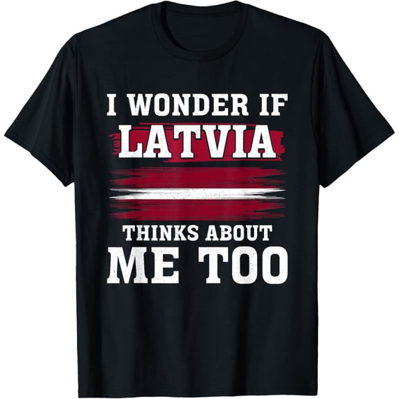men and women can wear,Latvia Latvian Flag T-Shirt