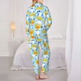 thumbnail image 4 of Donald Duck Pajama Sets Long Sleeve Button Down Pajamas Set For Women Men Cute Soft Sleepwear Pjs 2 Piece Loungewear Medium, 4 of 6