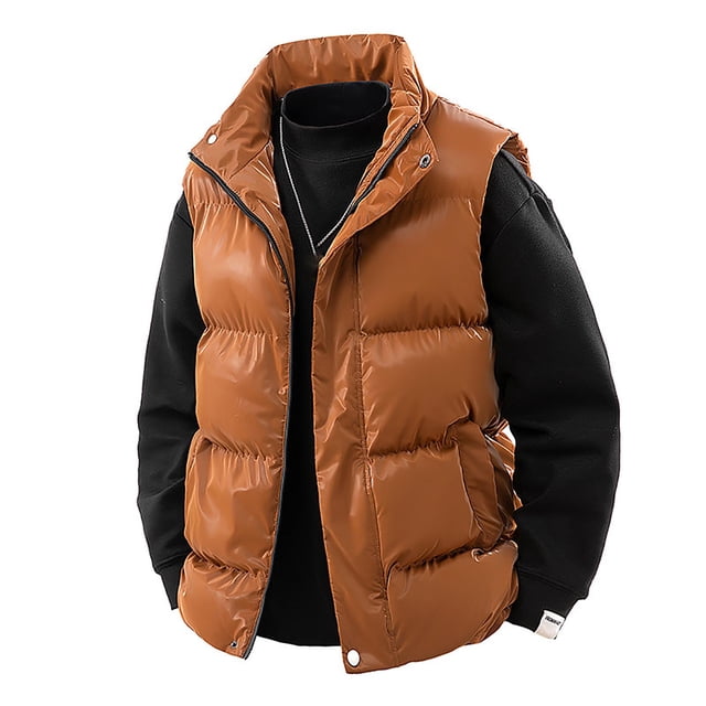 Ceisia Men's Solid Color Stand Up Collar Jacket Zip Gift Up Closure Long Sleeve Casual Outerwear