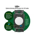 thumbnail image 2 of LUTRON Dalia LED+ Illuminated Rotary Light Dimmer Switch, 150W LED Bulbs/Single-Pole or 3-Way, White (RCL-153PNLH-WH), 2 of 6