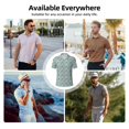 thumbnail image 6 of Yiaed Animal DogPrint Men's Short Sleeve Polo Shirt,Golf Polo for Men Three-Button Golf Shirt Athletic Casual Collared T-Shirt- Small, 6 of 7