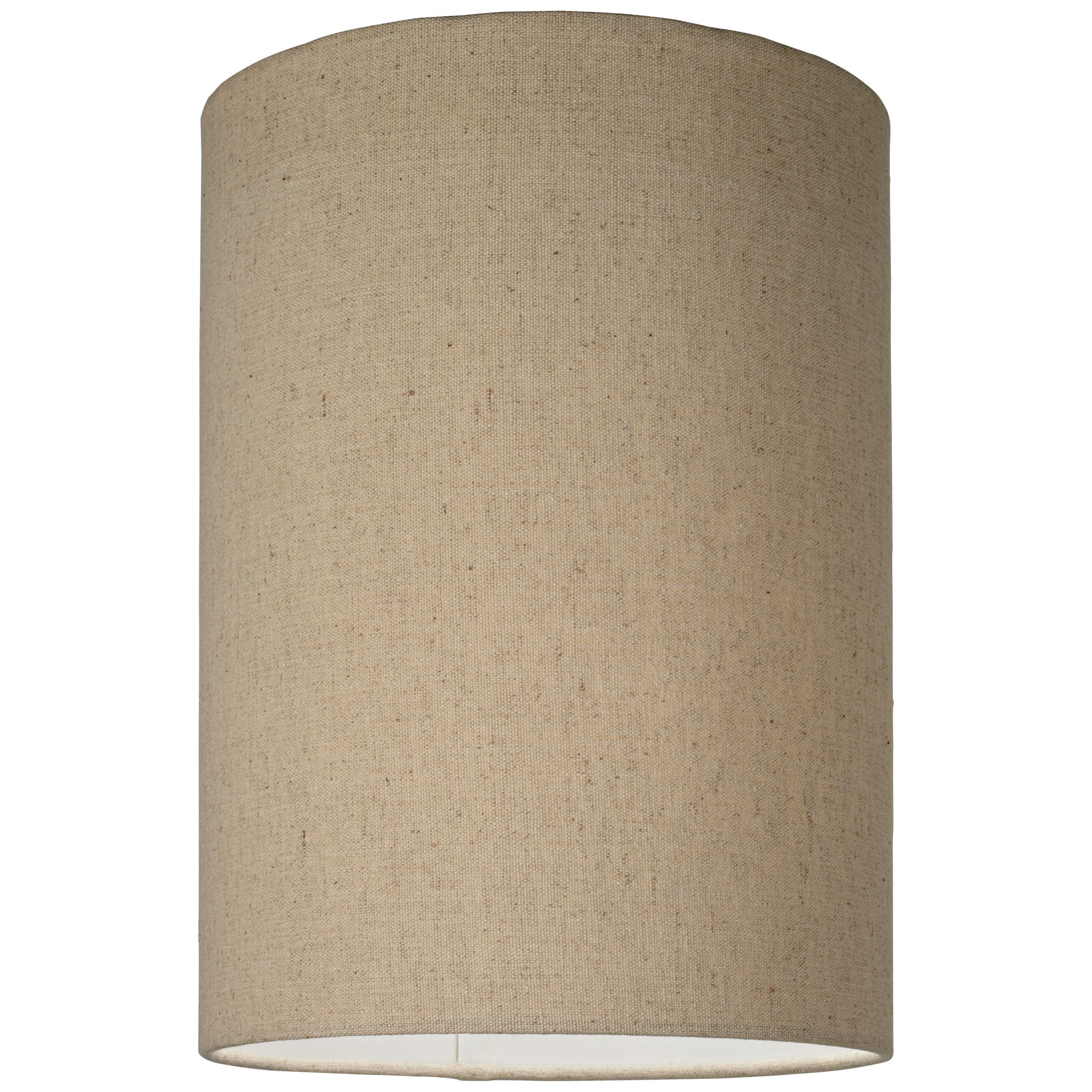 Springcrest Set of 2 Cylinder Lamp Shades Tan Small 8" Top x 8" Bottom x 11" High Spider with Replacement Harp and Finial Fitting