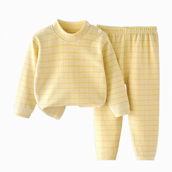 KPOPLK Kids Clothes for Boys 2 Piece Pjs 9Months - 10Years Toddler Clothes Cotton Short Sleeve Tee Top Elastic Pant Outfit Set,Size 4-5 Years