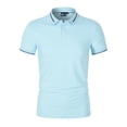 thumbnail image 5 of New Polo Shirt Men Solid Casual Cotton Polo Men Slim Fit Short Sleeve Men's Polo, 5 of 5