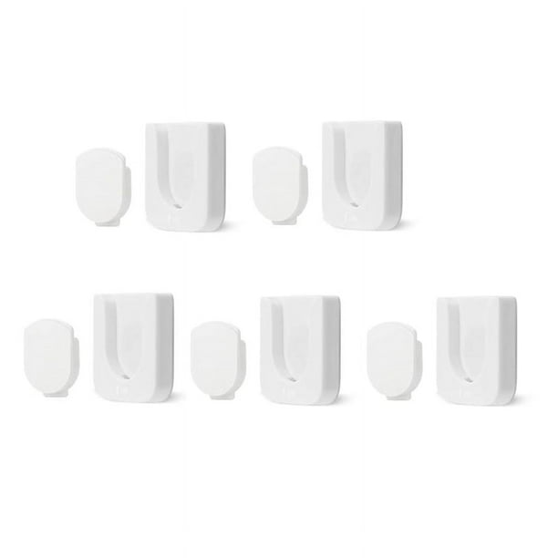 ckepdyeh Soporte magnético para control remoto de pared, 5 piezas Organizadores de control remoto Estante autoadhesivo para control remoto de TV (blanco)