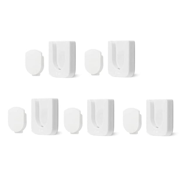 ckepdyeh Soporte magnético para control remoto de pared, 5 piezas Organizadores de control remoto Estante autoadhesivo para control remoto de TV (blanco)