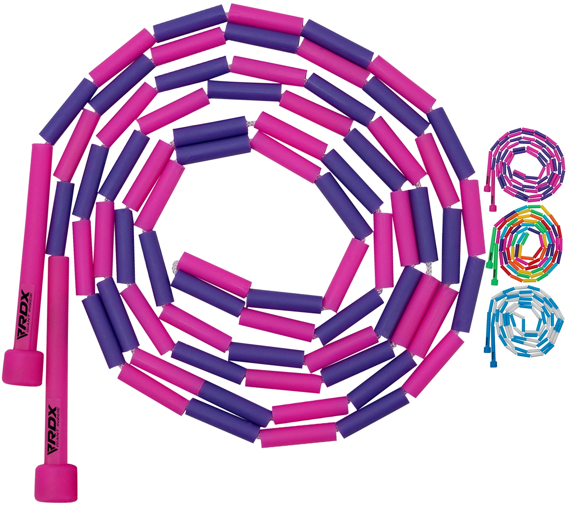 RDX Kids Jump Rope Plastic Segmented Beads 10FT Adjustable Skipping Exercise 