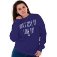 thumbnail image 5 of Dont Give Up Look Up Religious Women Crewneck Sweatshirt Brisco Brands S, 5 of 6