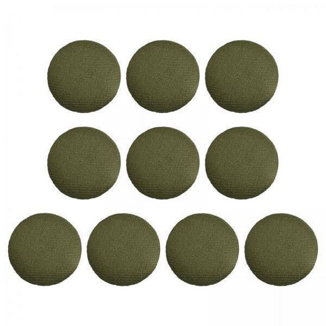 6x 10 Uds. Botones Cubiertos de Tela, Manualidades de Costura, Botones Redondos de Boda de 20mm, Botones de Vástago para Ropa, Chaquetas, Vestido Form 6 piezas