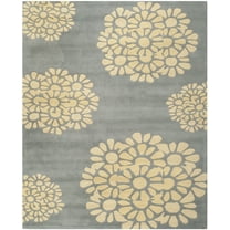 SAFAVIEH Martha Stewart Henrietta Geometric Area Rug, Cement, 9'6" x 13'6"