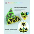 thumbnail image 5 of Cubo de velocidad piramidal 3x3x3 JM Cubo triangular Rompecabezas Cubo mágico fibra de carbono, 5 of 5