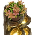 thumbnail image 6 of TITIMO 6-Tier Cascading Rock Water Fountain Outdoor Garden Waterfall with Lights,Fountain Indoor Decor for Garden, Patio, Backyard, Deck, Porch and Home Art Decor, 6 of 9