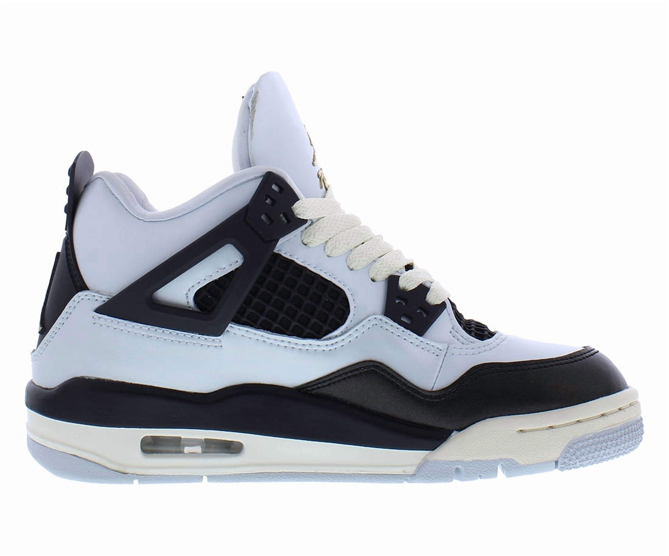 Big Kid's Jordan 4 Retro Pure Platinum/Metallic Gold (FZ8585 070) - 5.5