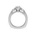 thumbnail image 2 of 0.80 Carat Excellent Round Cut Natural Diamond Unique Three Stone Ring for Women Solid 18K White Gold Size 8.5, 2 of 8