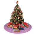 thumbnail image 4 of Falda para árbol de Navidad con encanto, suave y divertida, decoración navideña de granja con cuello para árbol de Navidad de 36", 4 of 4