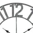 thumbnail image 3 of Utopia Alley  Manhattan Industrial Wall Clock - Large Wall Clock, Iron Wall Decor, Metal Wall Clock (32" Analog, Pewter) - 30", 3 of 7