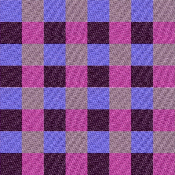 Ahgly Company Indoor Square Patterned Medium Purple Area Rugs, 8' Square