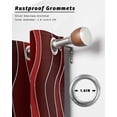 thumbnail image 6 of nqOlkjepod Outdoor Curtains for Patio Waterproof, Red Ombre Outdoor Privacy Panels Grommet, Abstract Art Moire Ocean Waves Blackout Outside Curtains for Porch/Cabana/Pergola/Gazebo 54"x84", 2 Panels, 6 of 8