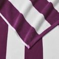 thumbnail image 2 of Great Bay Home Cotton Cabana Stripe Oversized Beach Towel  (40" x 70", Purple), 2 of 4