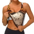 thumbnail image 3 of Picia Cartoon Cheetah With Attitude Sports Bra for Women,Padded Strappy Sports Bras Medium Support Yoga Bra with Removable Cups,Running Yoga Bra-X-Large, 3 of 9