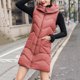 thumbnail image 5 of Gibobby Chaleco de invierno, Chalecos casuales para mujer, chaleco largo y suave de longitud media, chaquetas de algodón de invierno, ligeras(Naranja,G), 5 of 5