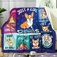 thumbnail image 2 of Yibo Cute Corgi Blanket Gifts for Corgi Lovers,Soft Cozy Flannel Corgis Dog Cute Puppy Dog Bed Sofa Couch Birthday Gifts for Dog Lovers Kids Girls Adults, 2 of 7