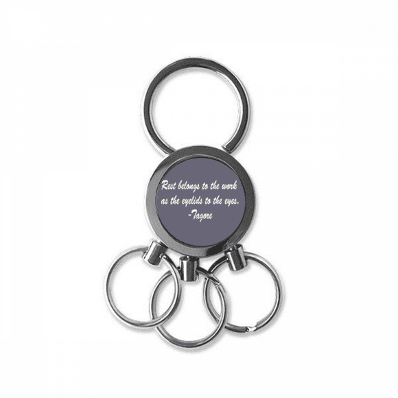 qoutes famous people healing rest work eyelid eyes stainless steel metal key holder chain keychain