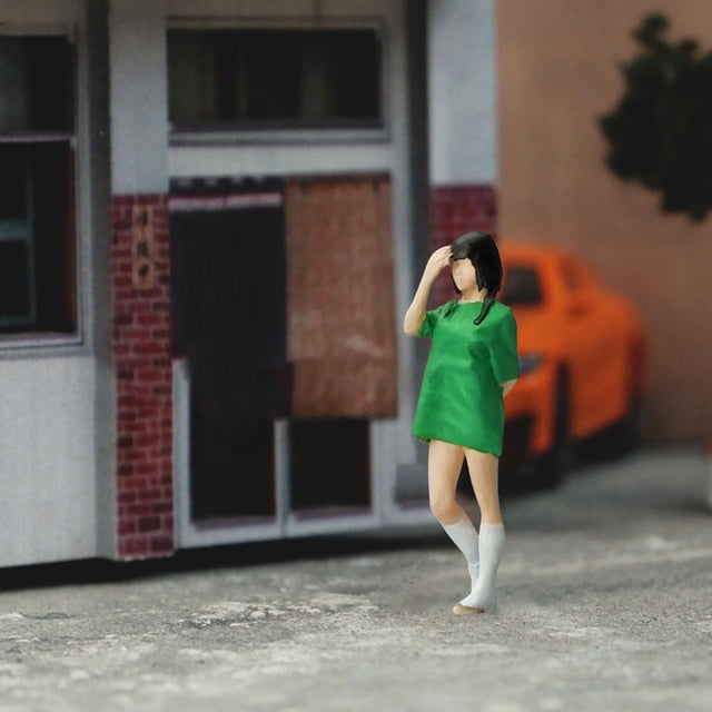 Figuras de personas en miniatura 1:64, figuritas de personas, adorno de mesa de arena pintado a mano para paisaje, casa de muñecas, decoración Diorama Hugo figura en miniatura