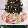 thumbnail image 6 of FMSHPON Easter Tree Skirt Colorful Eggs Bunny Xmas Christmas Tree Skirt Stand Mat for Holiday Party Decoration Indoor Outdoor 36 inches, 6 of 6