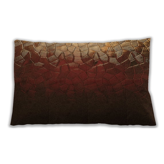 Ahgly Company Outdoor Rectangular Contemporary Lumbar Throw Pillow, 13 inch by 19 inch