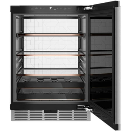 Café - 14-Bottle 126-Can Built-In Beverage Center with WiFi - Platinum Glass
