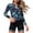 Sky Blue, variant on WRKEKC Tankini Swimsuit Women Hawaiian Print Modest Zip Front Sun Protection 2 Piece Set with Removable Cups and Bottoms
