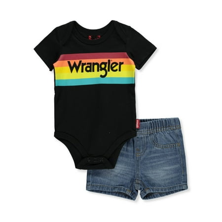 

Baby Boys 2-Piece Denim Shorts Set Outfit - multi 6 - 9 months (Newborn)