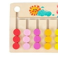 thumbnail image 2 of Juguetes De Aprendizaje Montessori Deslice el color y la forma que combinan con los juguetes de madera educativos tempranos para niños (9 colores), 2 of 8