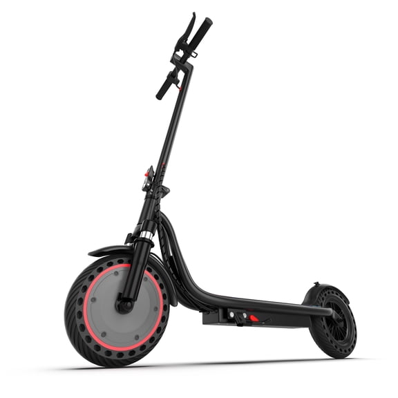 Electric Scooter for Adults, 500W Motor, 19 MPH, 21-Mile Range, 37V 7.8Ah Battery, 10-Inch Solid Tires, Dual Suspension, Foldable E-Scooter, 265 lbs Capacity