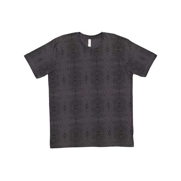 LAT B00638599 Fine Jersey T-Shirt, Black Reptile - 4XL