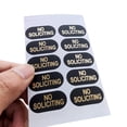 thumbnail image 1 of BeesClover 100pcs No Soliciting Sign Sticker For House Hot Stamping Weatherproof Sticker Label For Door Wall Window, 1 of 8