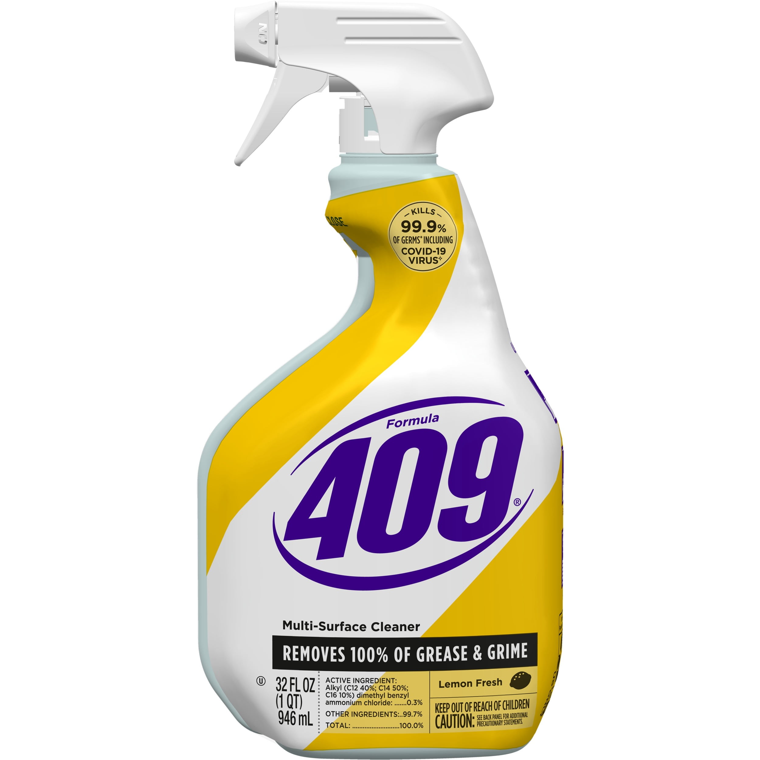 Formula 409 Multi-Surface Cleaner Spray, Lemon Fresh, 32 fl oz