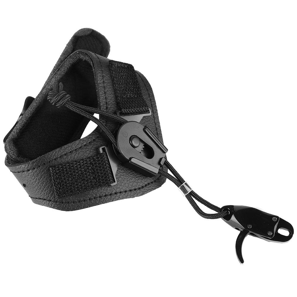Qiilu TP415 Composite Archery Release Caliper Adjustable Wrist Strap Bow Trigger,Wrist Strap