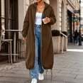 thumbnail image 4 of Long Hoodies for Women Full Zip Up Oversized Tunic Travel Sweatshirts Plus Size Long Sleeve Fleece Hoodie Jacket with Pockets, 4 of 8