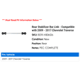 thumbnail image 2 of Rear Stabilizer Bar Link - Compatible with 2009 - 2017 Chevy Traverse 2010 2011 2012 2013 2014 2015 2016, 2 of 2