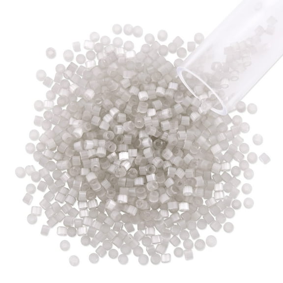 Miyuki Delica Seed Bead 11/0 Ceylon Silk Soft Grey