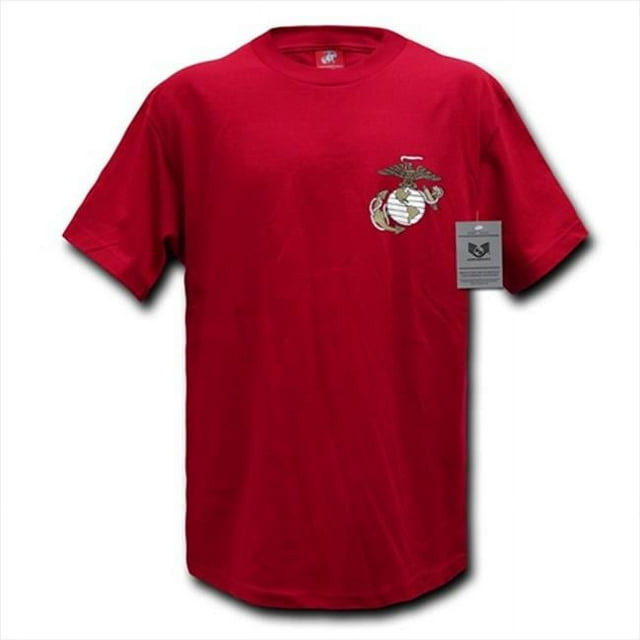 Rapid Dominance S26-MAR-CAR-02 Basic Military T-Shirt- Marines- Cardinal- Medium