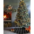 thumbnail image 7 of Boho Black Stripes Christmas Tree Skirt 48 Inches Large Christmas Skirt Tree, Modern Bohemian Art Texture Tree Skirt Christmas Decorations for Fireplace Party Holidays Indoor Outdoor, 7 of 7