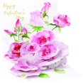 thumbnail image 1 of 3D Pop Up Valentine's Card - Pink Roses, 1 of 2