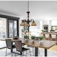 thumbnail image 3 of Chloe Lighting Anisoptera Purity 3-Light Glass Mini Chandelier in Multi-Color, 3 of 9