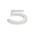 thumbnail image 3 of Montague Metal Products 12" Brushed Aluminum Floating or Flat Modern House Numbers 0-9 - 5, 3 of 6