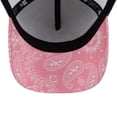 thumbnail image 5 of Men's New Era  Pink Ty Gibbs 9FORTY A-Frame Trucker Paisley Adjustable Hat, 5 of 5