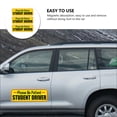 thumbnail image 2 of 5 Pieces Car Student Driver Sign Learner Stickers New Magnet, 2 of 8