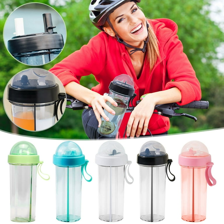 Vikakiooze Creative Water Cup with 2 Straws,One Cup Of Two Different Drinks  Two Straws Couple Outdoor Drinking Cup for Camping Hiking Backpacking  Travel Office,Home Clearance - Walmart.com